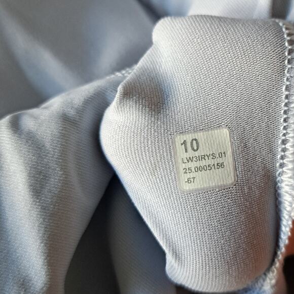 Lululemon Wunder Under SmoothCover Square-Neck T-Shirt Size 10 Starch Blue - Picture 6 of 9